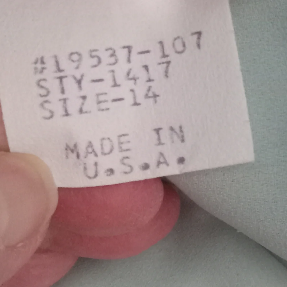 Vtg. Miss Elliette Maxi Dress 14 - Picture 8 of 9